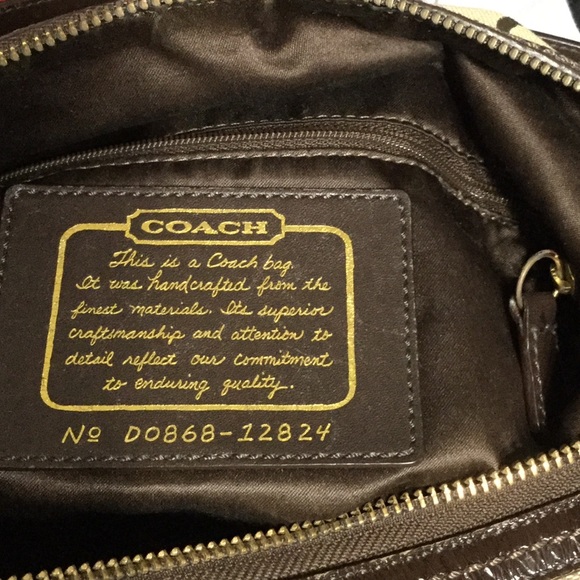 Coach purse/bag GUC dark and light brown - Picture 5 of 6
